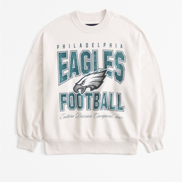 Philadelphia Eagles graphic oversized Sunday crew - Picture 6 of 11